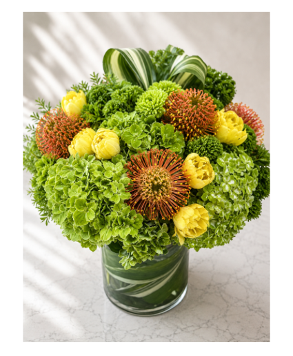 Golden Glow & Green Harmony 