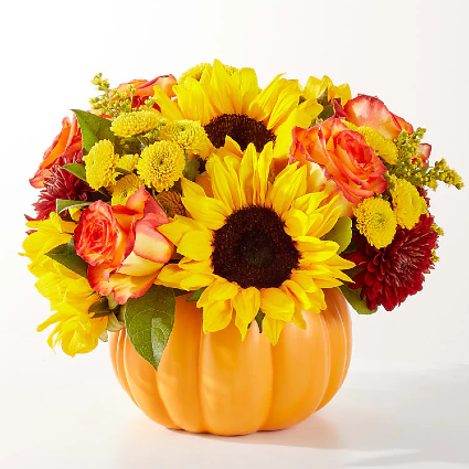 Golden Gourd Pumpkin Bouquet 
