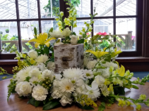 Golden Grace Urn Surround Arrangement (Urn not included)