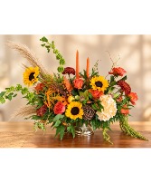 Golden Harvest Elegance Luxury Thanksgiving Centerpiece