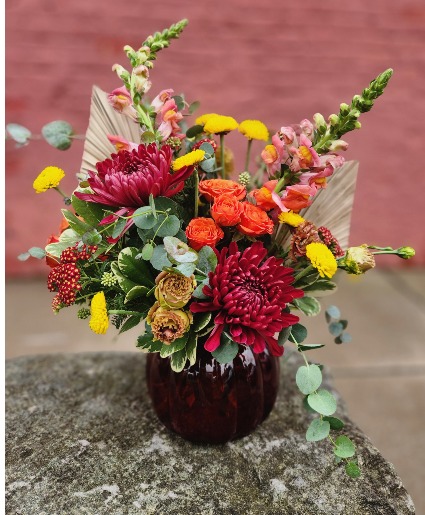 Golden Harvest Pumpkin Vase 