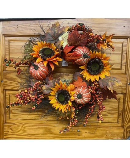 Golden Harvest Wreath Wreath