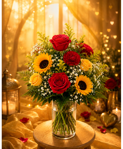 Golden Heart Serenade Call Us for Faster Service & Daily Specials: (915) 303-8500 Text Us to Order Anytime: (915) 505-3708 Your trusted source for Flowers & Delivery in El Paso TX
