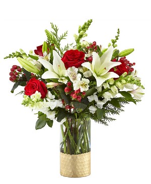 Golden Holiday Arrangement