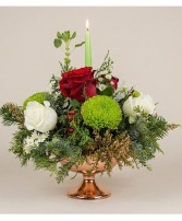 Golden Holiday Glow Centerpiece