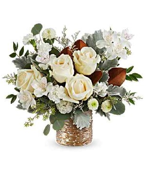 Golden Mod Bouquet Flower Arrangement