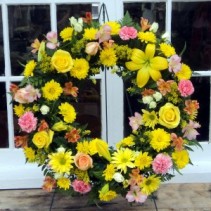 Golden Moments Floral Wreath