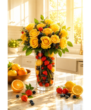 Golden Nectar Symphony (Edible) Call Us for Faster Service & Daily Specials: (915) 303-8500 Text Us to Order Anytime: (915) 505-3708 Your trusted source for Flowers & Delivery in El Paso TX