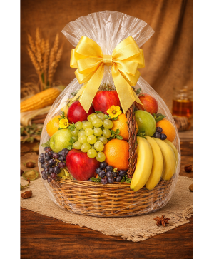 Golden Orchard Elegance Basket Call Us for Faster Service & Daily Specials: (915) 303-8500 Text Us to Order Anytime: (915) 505-3708 Your trusted source for Flowers & Delivery in El Paso TX