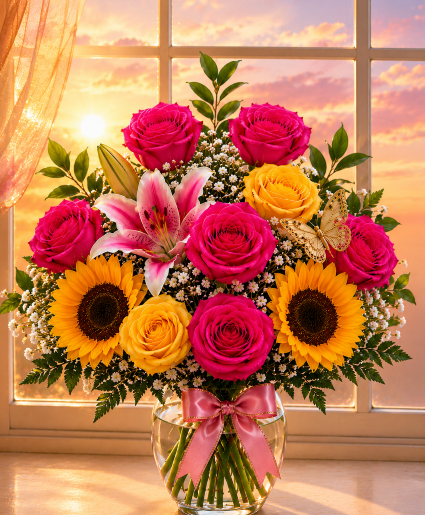 Golden Petals & Pink Daydreams Call Us for Faster Service & Daily Specials: (915) 303-8500 Text Us to Order Anytime: (915) 505-3708 Your trusted source for Flowers & Delivery in El Paso TX 
