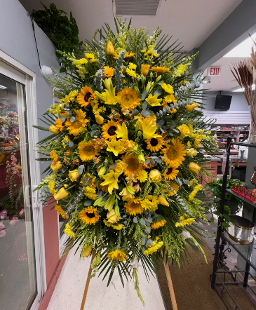 Golden Remembrance Standing Spray in Norwalk, CA | Ana's Flowers