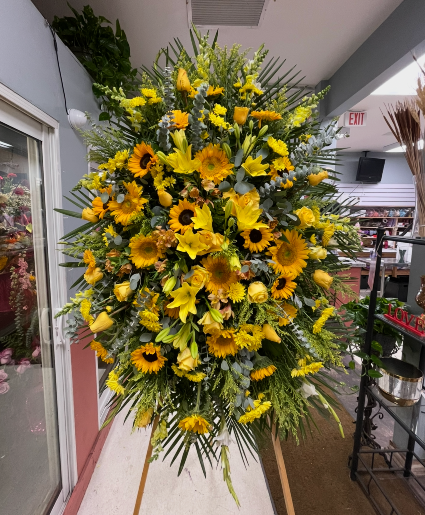 Golden Remembrance Standing Spray