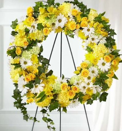 Golden Remembrance Wreath 