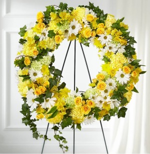 Golden Remembrance Wreath 