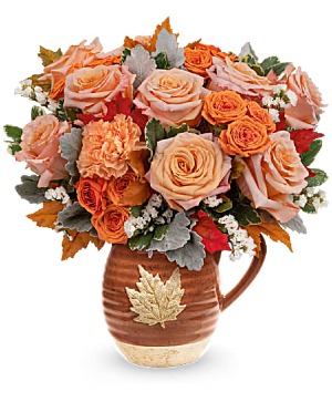 Golden Rose Bouquet Floral Arrangement