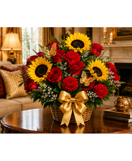 Golden Sunset Romance Call Us for Faster Service & Daily Specials: (915) 303-8500 Text Us to Order Anytime: (915) 505-3708 Your trusted source for Flowers & Delivery in El Paso TX 