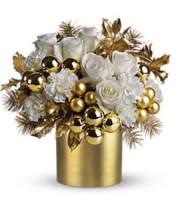 Golden XMAS GLAM For more products like this, go to our Christmas page. in Whittier, CA | Rosemantico Flowers