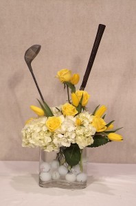 Golfer's Fantasy  Custom Fresh Flower Arrangement