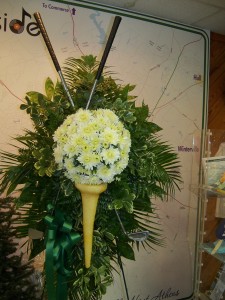 Past Work: Golfer's Tribute Standing Spray Standing Sprays