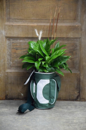 Keep It In The Fairway Golf Bag Cooler with Plant in Bozeman, MT | BOUQUETS AND MORE
