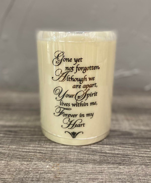 Gone Yet Not Forgotten Solar Candle