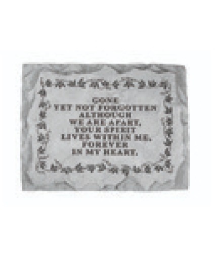 Gone but not forgotten stone 