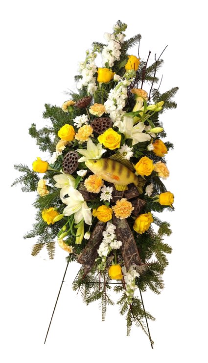 Gone Fishing Standing Spray Arrangement