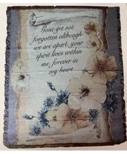 Gone Yet Not Forgotten Throw 50X60 Throw
