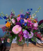 Gorgeous Garden Tall Vase Arrangement