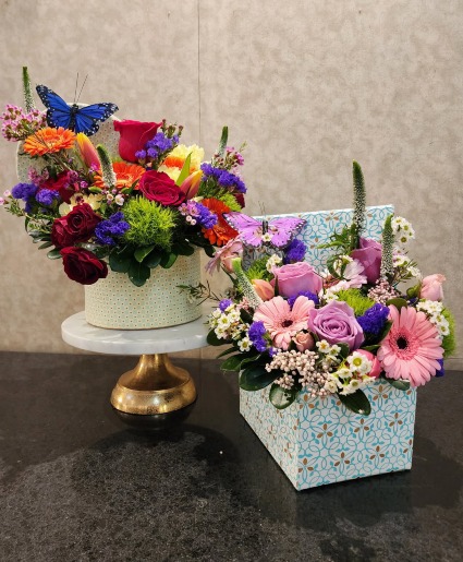 Gorgeous Gift Box For You Floral Gift Box Arrangement (See Description)