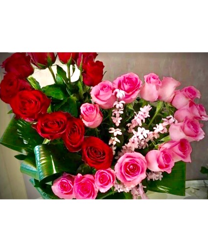 Gorgeous Heart Custom Roses