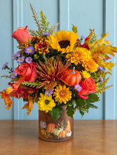 GOURD-GEOUS HARVEST WEEKLY SPECIAL FLOWER ARRANGEMENT