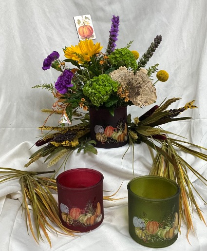 “Gourd”geous Fall Florals Autumn Bouquet