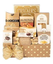 DELUXE GOURMET BASKET - GOURMET GALORE Gift Basket 