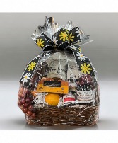 Gourmet Basket Fruits, dips, cheese, and crackers