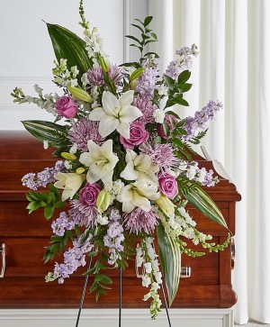 Grace and Peace Lavender Stand Standing Spray