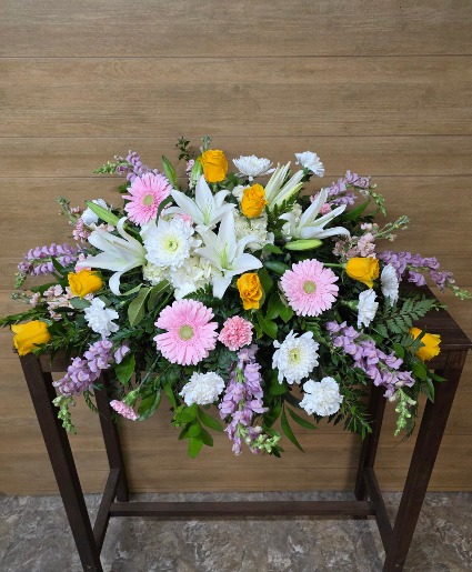 Grace in Bloom Casket Spray