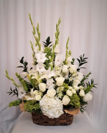 Peaceful Basket Arrangement