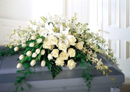 Graceful Elegance Casket Spray
