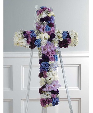 Graceful Garden Cross Standing Spray