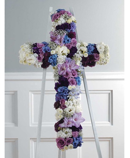 Graceful Garden Cross Standing Spray