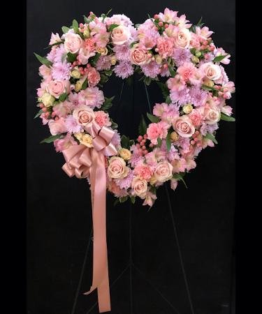 Graceful Heart  Standing Spray