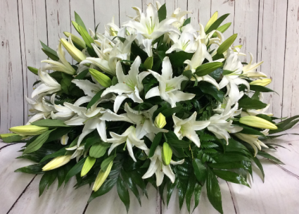 Graceful Lilies  Casket Spray