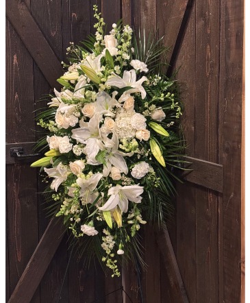 Graceful Remembrance Standing Spray in Moncks Corner, SC | Mama and Me Flowershack