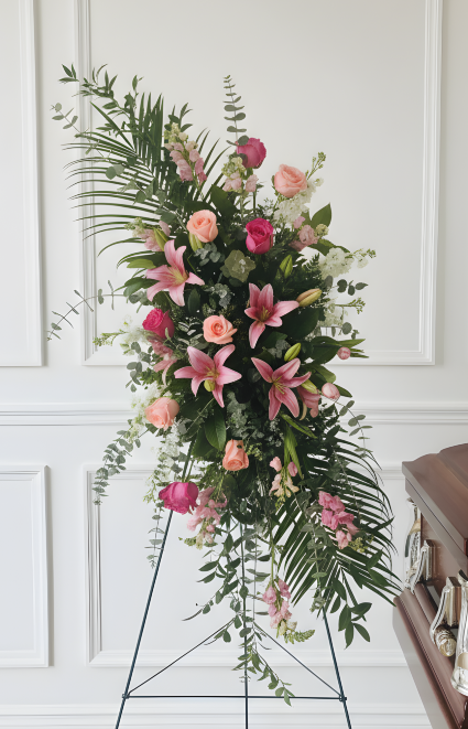 Graceful Remembrance  Standing Spray