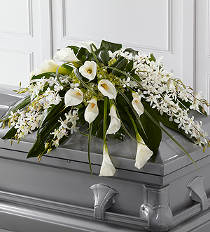 Graceful Serenity Casket Spray in Hesperia, CA | FAIRY TALES FLOWERS & GIFTS