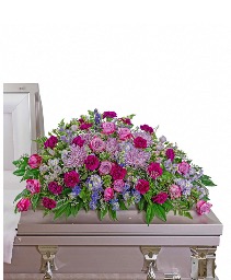 Gracefully Majestic Casket Spray Funeral Arrangement