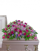 Gracefully Majestic Casket Spray Sympathy Arrangement