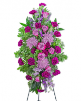 Gracefully Majestic Standing Spray Sympathy Arrangement