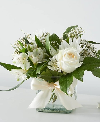 Gracefuls Bouquet  All White Arrangement 